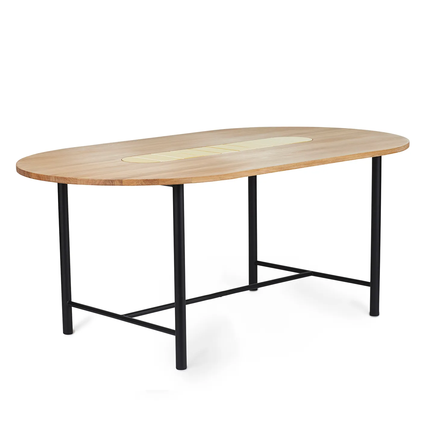 Be My Guest bord 180 cm, Hvidolieret egetræ/Gul Warm Nordic