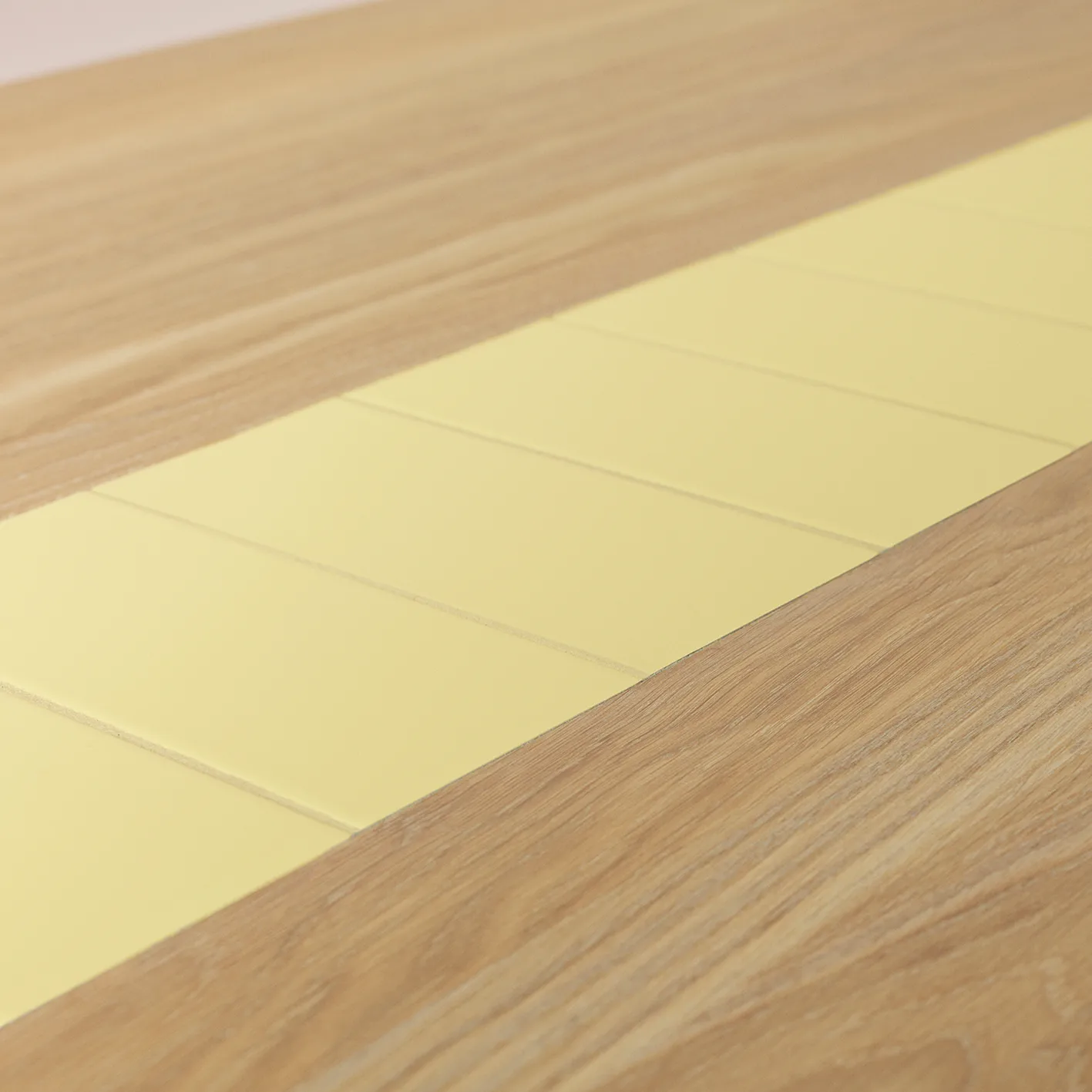 Be My Guest bord 220 cm, Hvidolieret egetræ/Gul Warm Nordic