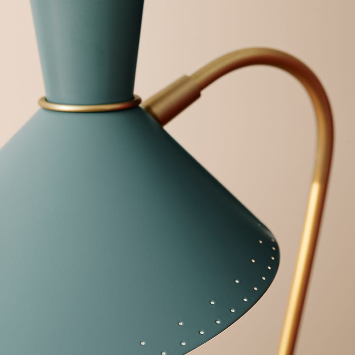 Bloom bordlampe, warm white, messingstel Warm Nordic