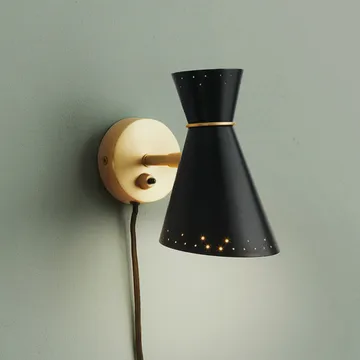 Bloom væglampe - black noir/warm white, stripe - Warm Nordic