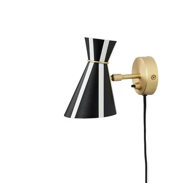 Bloom væglampe - black noir/warm white, stripe - Warm Nordic