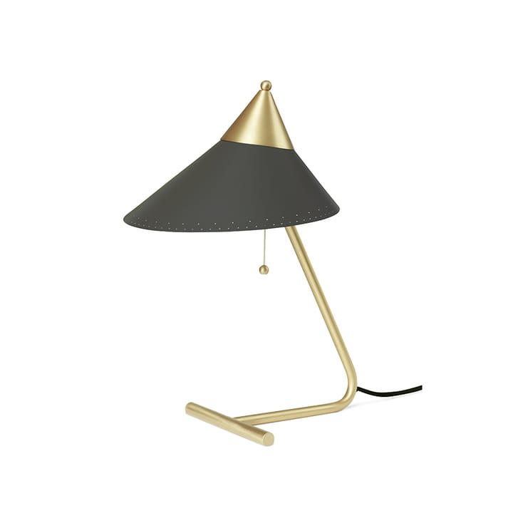 Brass Top bordlampe, charcoal, messingstel Warm Nordic