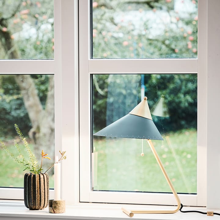 Brass Top bordlampe, warm white, messingstel Warm Nordic