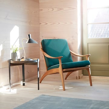 Compose sofabord Ø50 cm med messingunderstel - Smoked oak - Warm Nordic