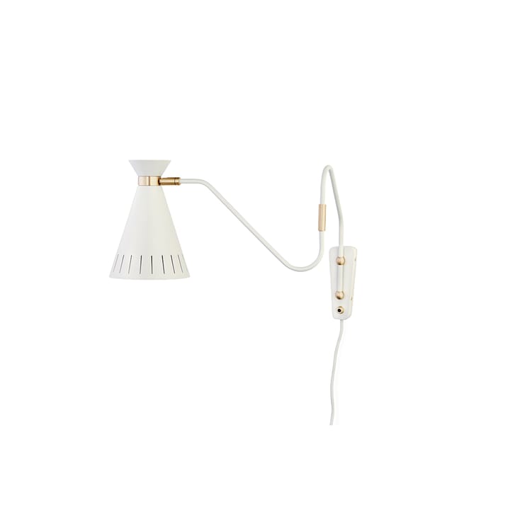 Cone væglampe - warm white, messingdetalje - Warm Nordic