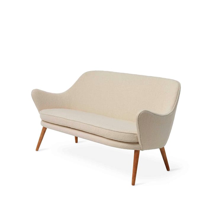 Dwell sofa - 2-pers. stof Barnum24 cream, ben i røget eg - Warm Nordic