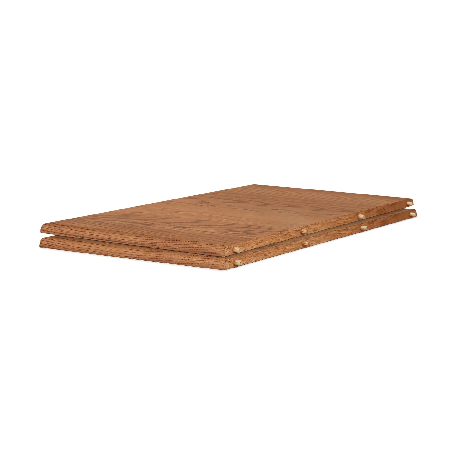 Evermore spisebord inkl. 2 tillægsplader á 45 cm, Teak oiled oak, 160 cm Warm Nordic
