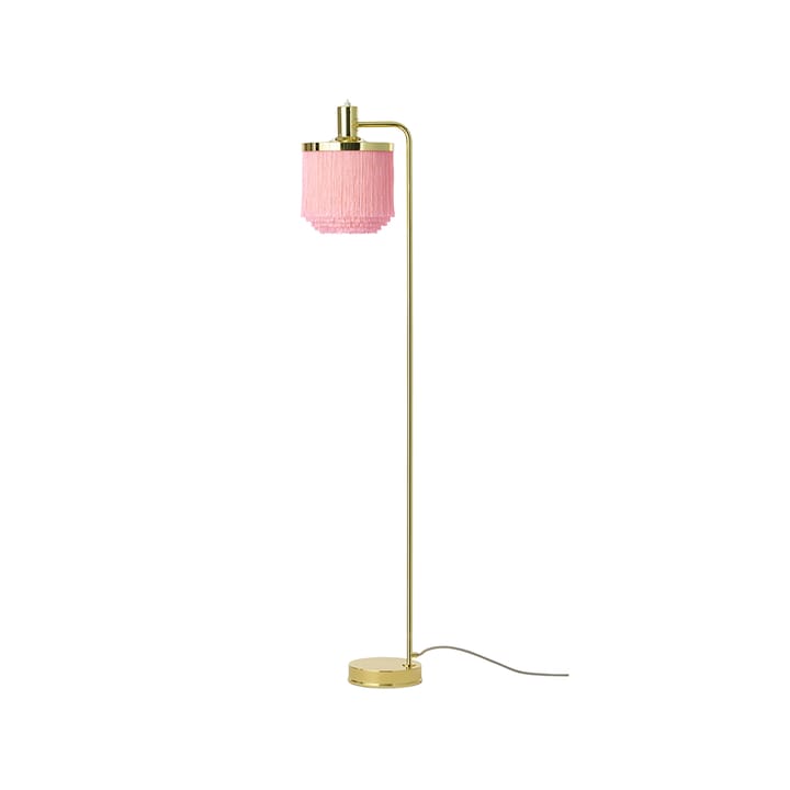 Fringe gulvlampe - pale pink, messingbelagt stål - Warm Nordic