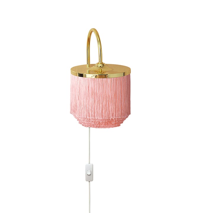 Fringe væglampe - pale pink, messingbelagt stål - Warm Nordic
