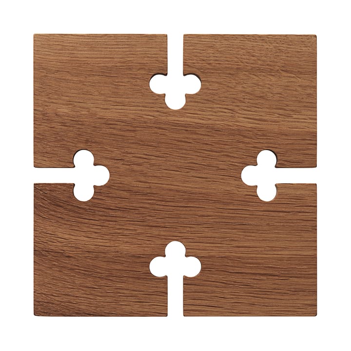 Gourmet Wood Trivet square - Eg - Warm Nordic