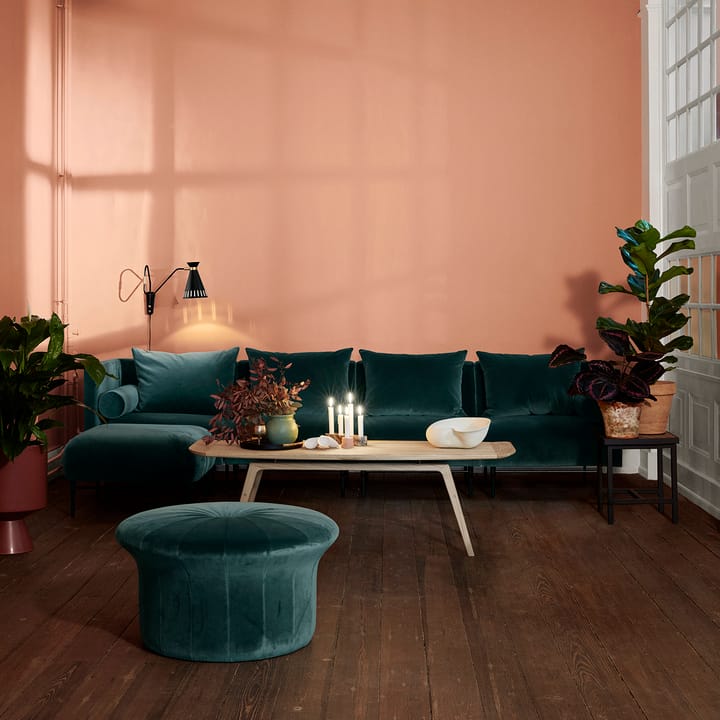 Grace puf Ritz, Forest green Warm Nordic