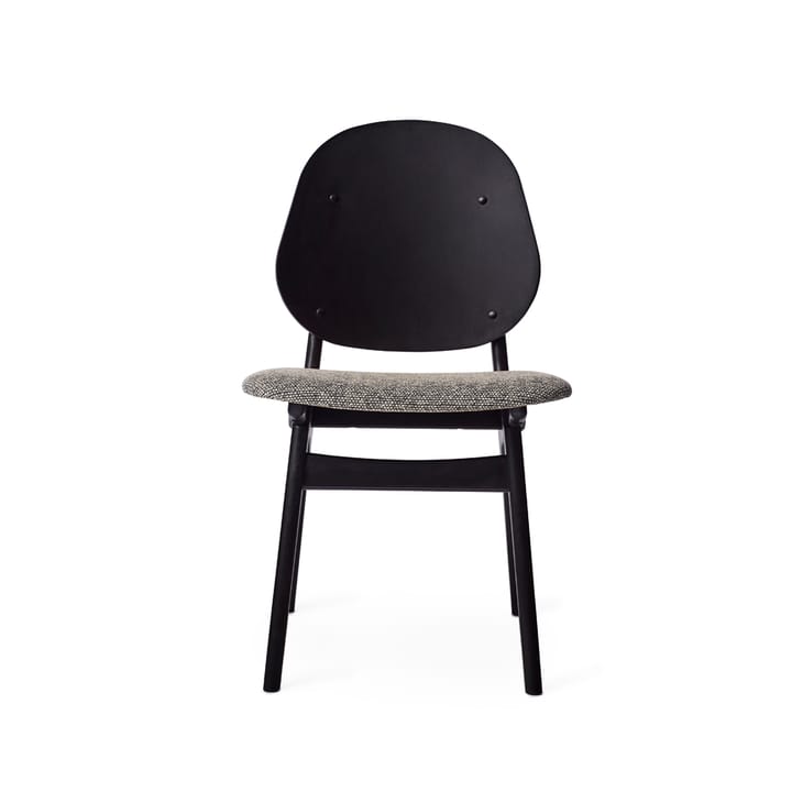 Noble stol - stof Graphic Sprinkles, sortlakeret bøgetræsstel - Warm Nordic