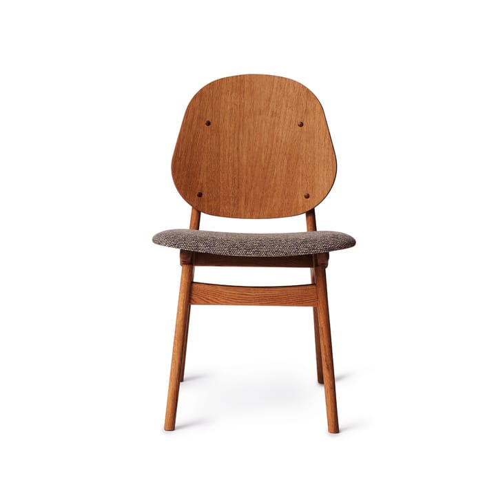 Noble stol - stof rusty sprinkles, teakolieret egetræsstel - Warm Nordic