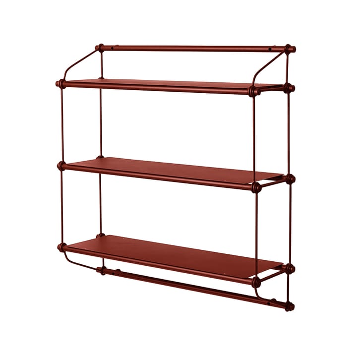 Parade hylde, oxide red, 3 hylder Warm Nordic