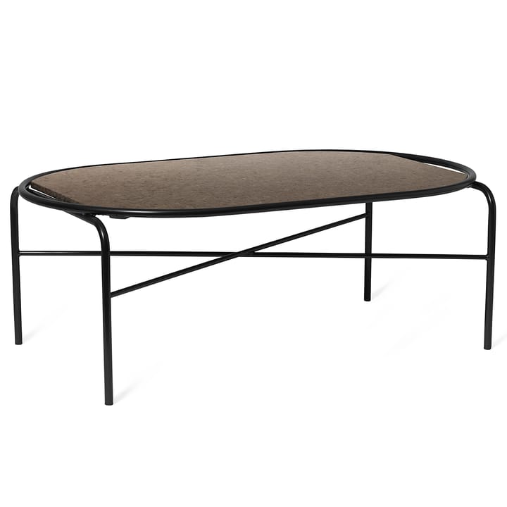 Secant ovalt sofabord granit, Antique brown Warm Nordic