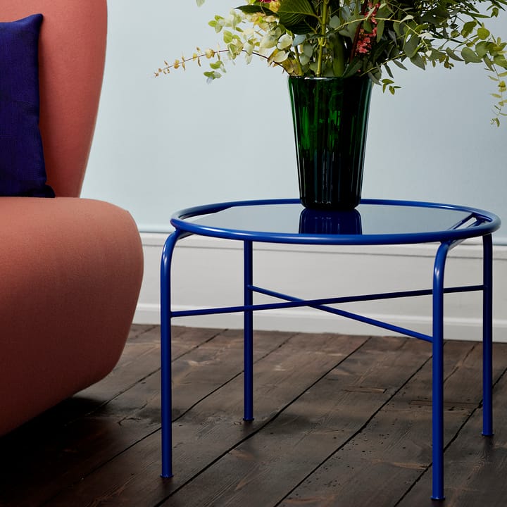 Secant sofabord Ø60 cm, Cobalt blue Warm Nordic