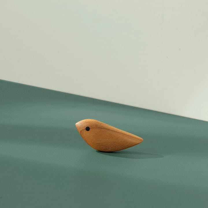 Twirling Bird dekoration S, Teak Warm Nordic