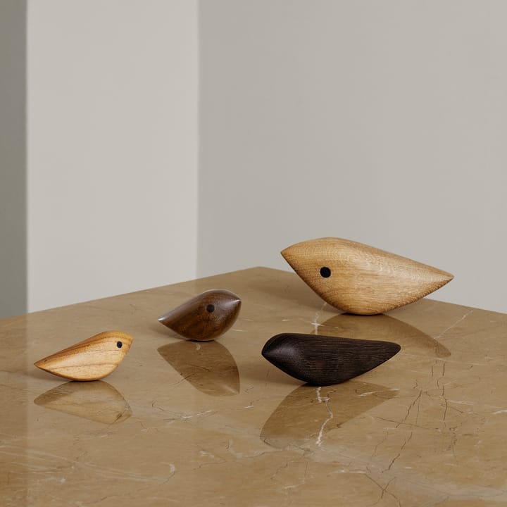 Twirling Bird dekoration S, Teak Warm Nordic