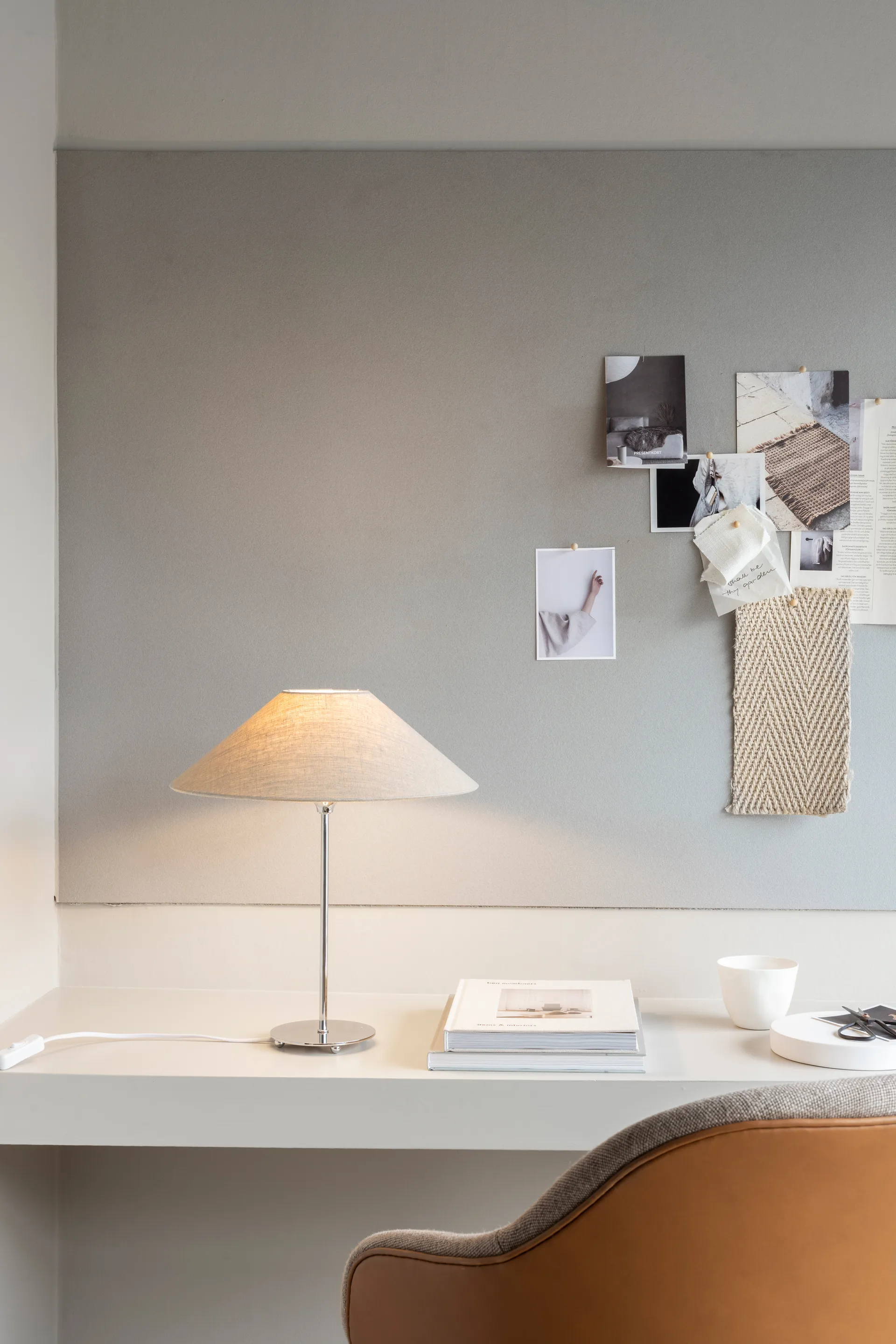 Basic flat lampeskærm Ø36 cm, Natural Watt & Veke