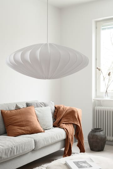 Ellipse lampeskærm 65 cm bomuld - Hvid - Watt & Veke