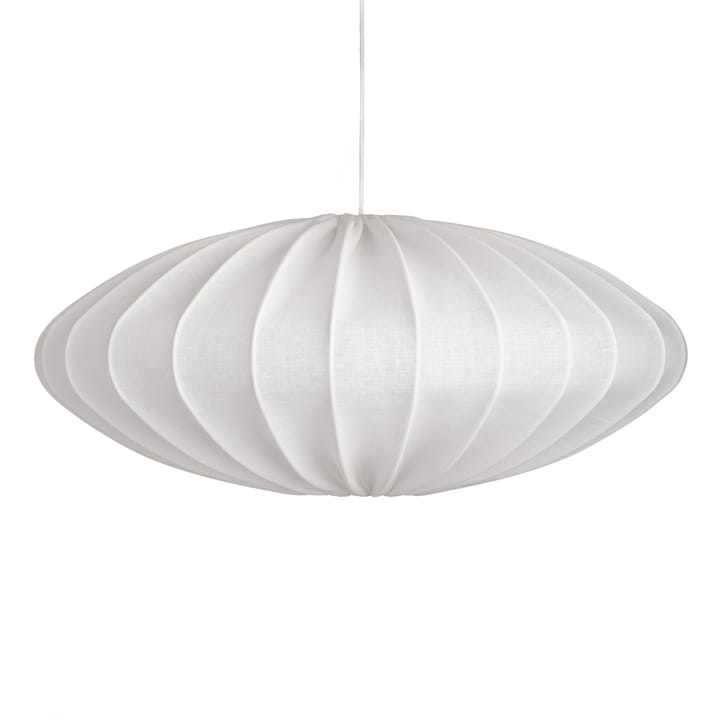 Ellipse lampeskærm 65 cm lærred, Hvid Watt & Veke