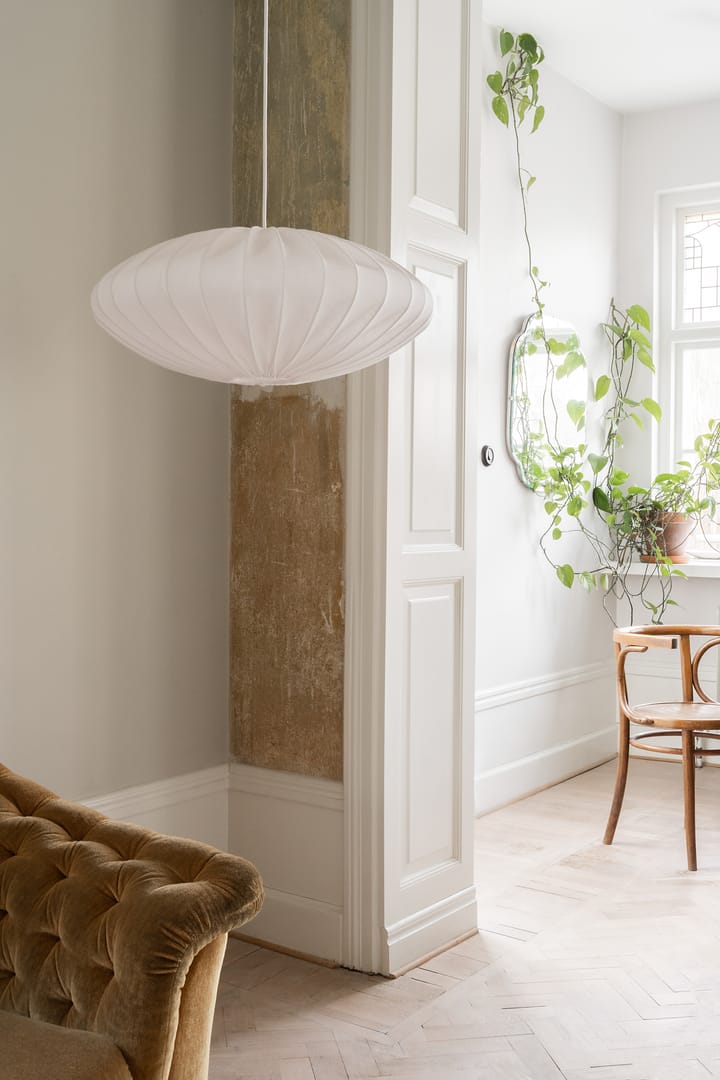 Ellipse lampeskærm 65 cm lærred, Hvid Watt & Veke