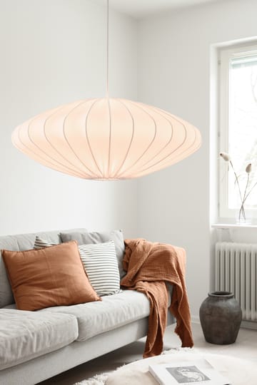 Ellipse lampeskærm 65 cm lærred - Hvid - Watt & Veke