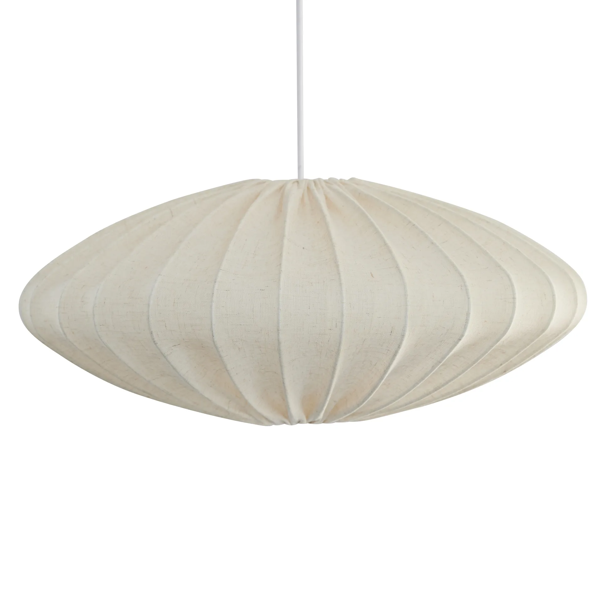 Ellipse lampeskærm 65 cm lærred, Natural Watt & Veke