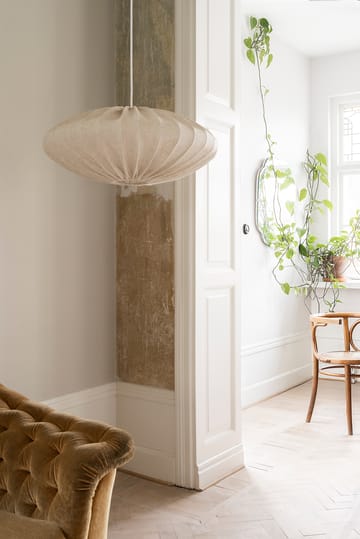 Ellipse lampeskærm 65 cm lærred - Natural - Watt & Veke