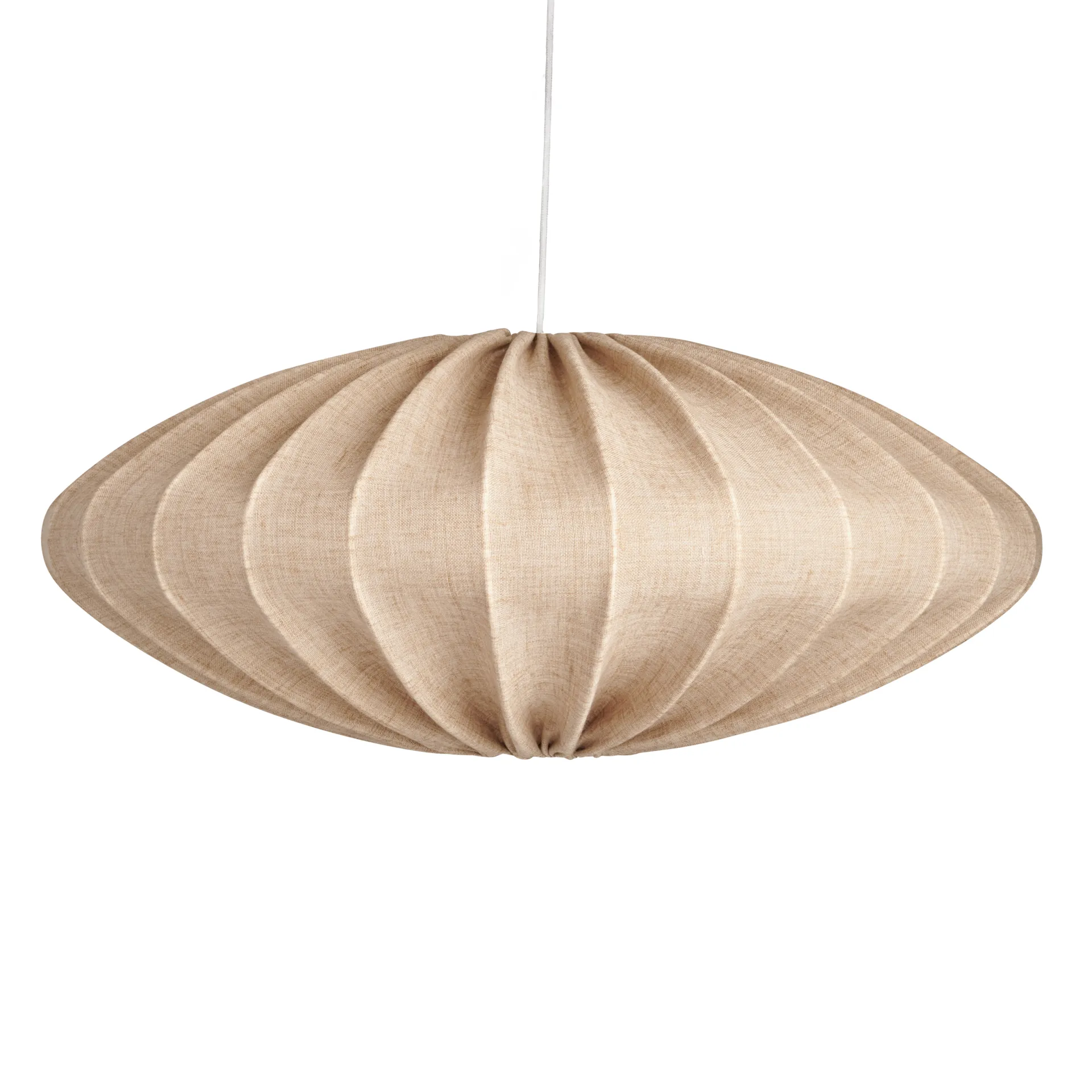 Ellipse lampeskærm 65 cm lærred, Sand Watt & Veke