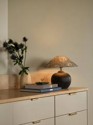 Flat shade lampeskærm - African marigold green, Ø36x10 cm - Watt & Veke