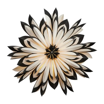 Freja adventsstjerne Ø50 cm - Hvid/Sort - Watt & Veke