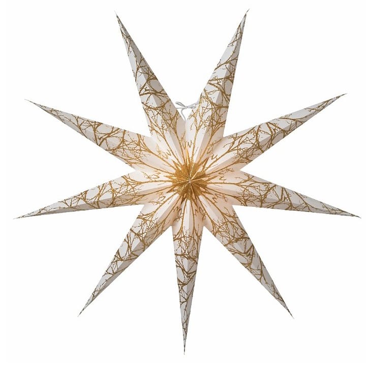 Iris slim julestjerne 80 cm - hvid-guld - Watt & Veke