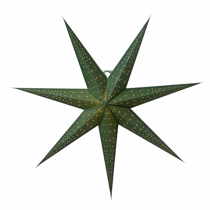 Isadora slim Advent stjerne - grøn - Watt & Veke