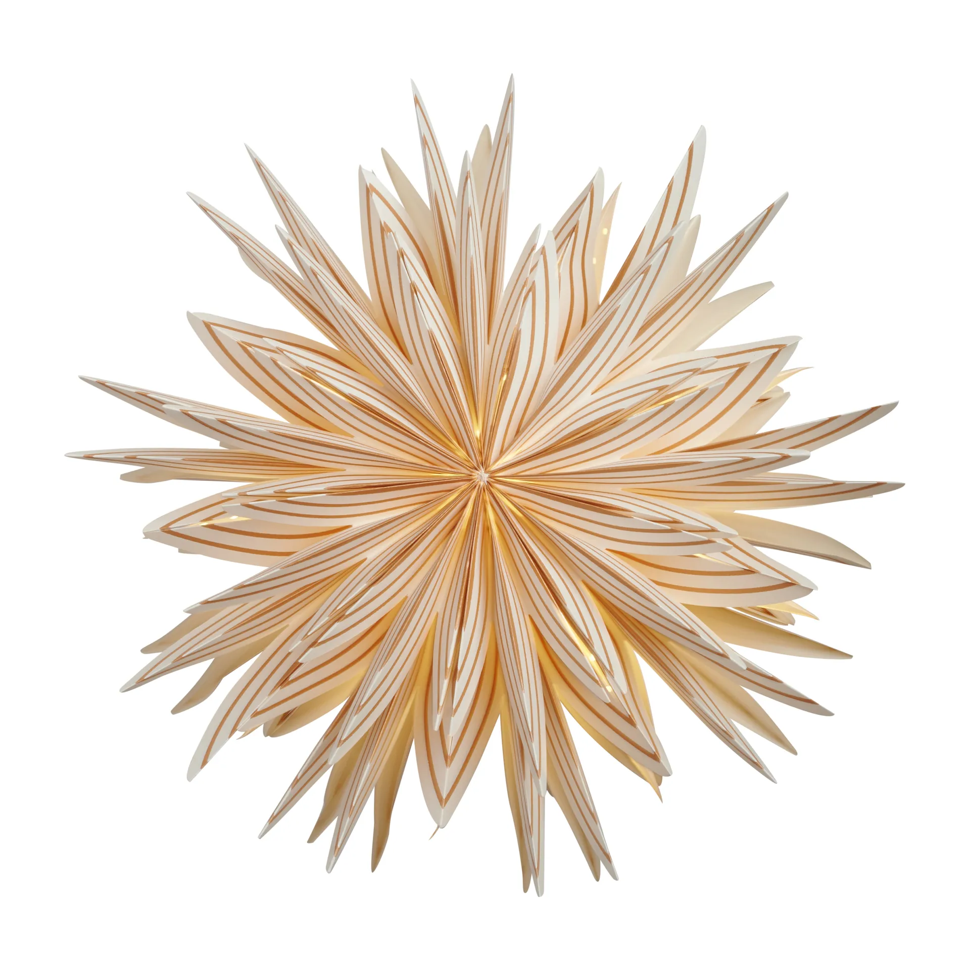 Lovisa adventsstjerne Ø50 cm, Hvid/Guld Watt & Veke