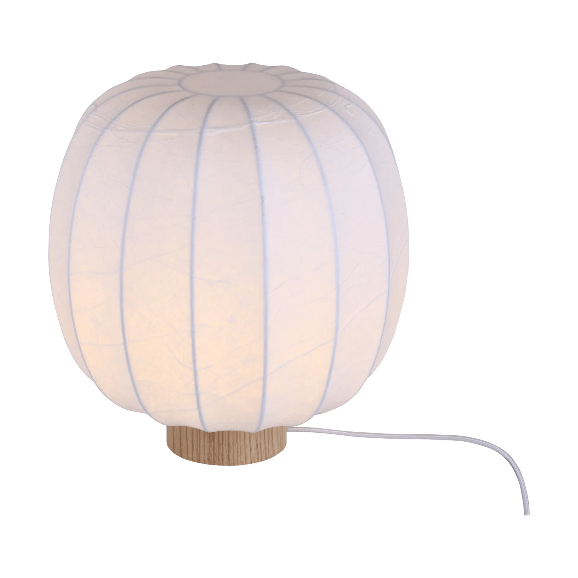 Lunari bordlampe, White-Natural ash, Ø30x32 cm Watt & Veke
