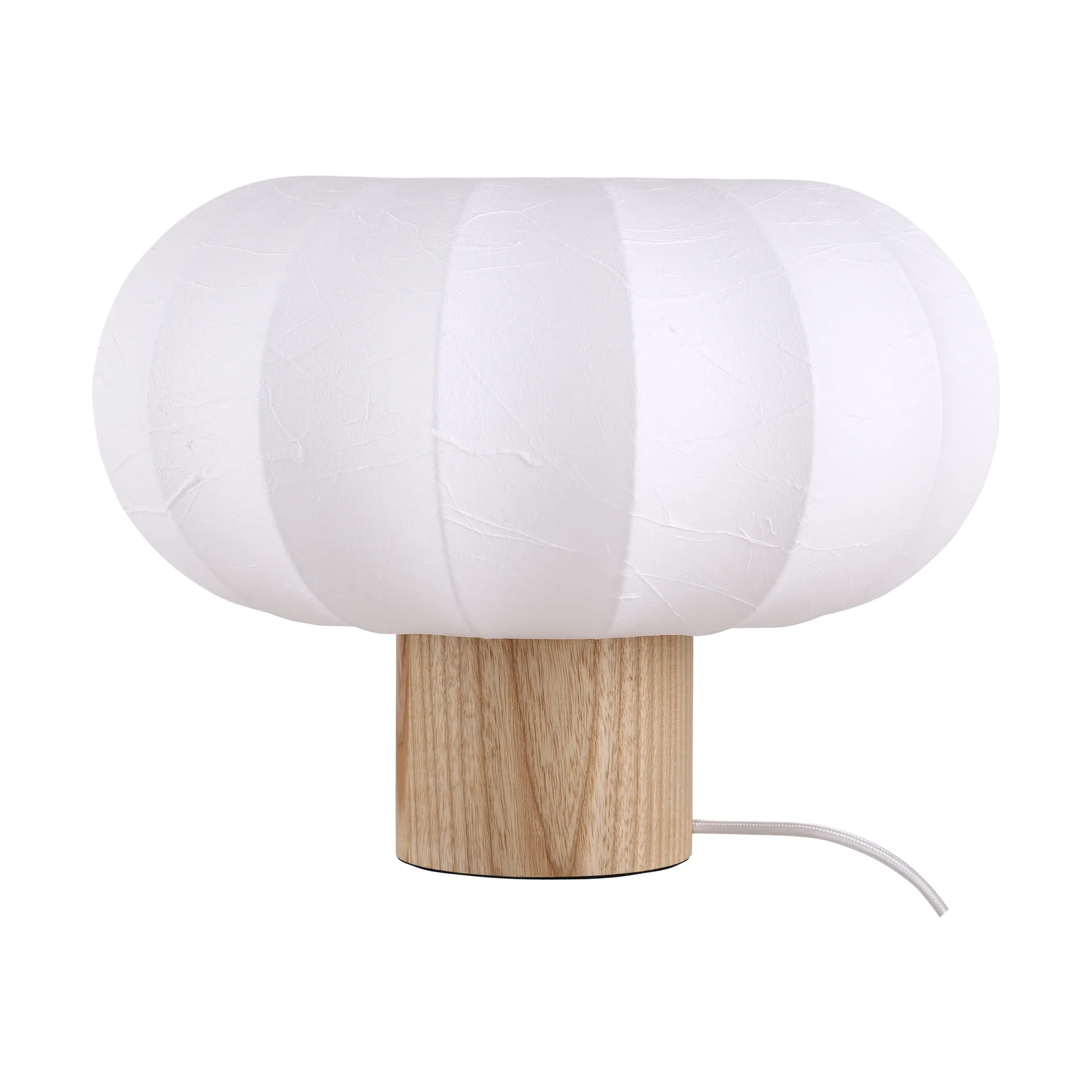 Lunari bordlampe, White-Natural ash, Ø32x24cm Watt & Veke