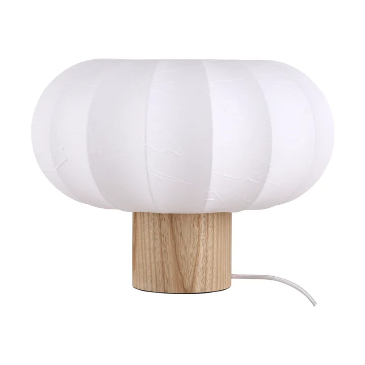 Lunari bordlampe - White-Natural ash, Ø32x24cm - Watt & Veke