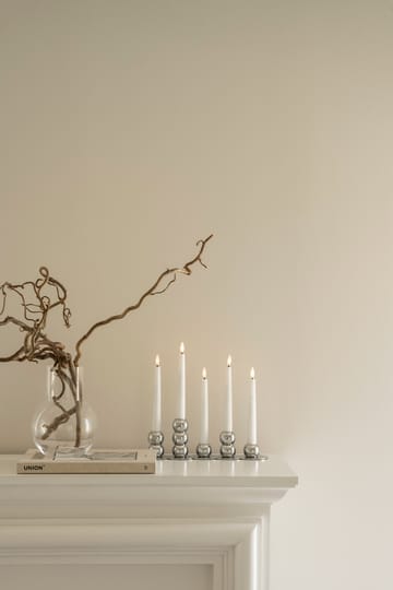 Lykke kombineret lysestage inkl. 5 LED-lys - Chrome - Watt & Veke