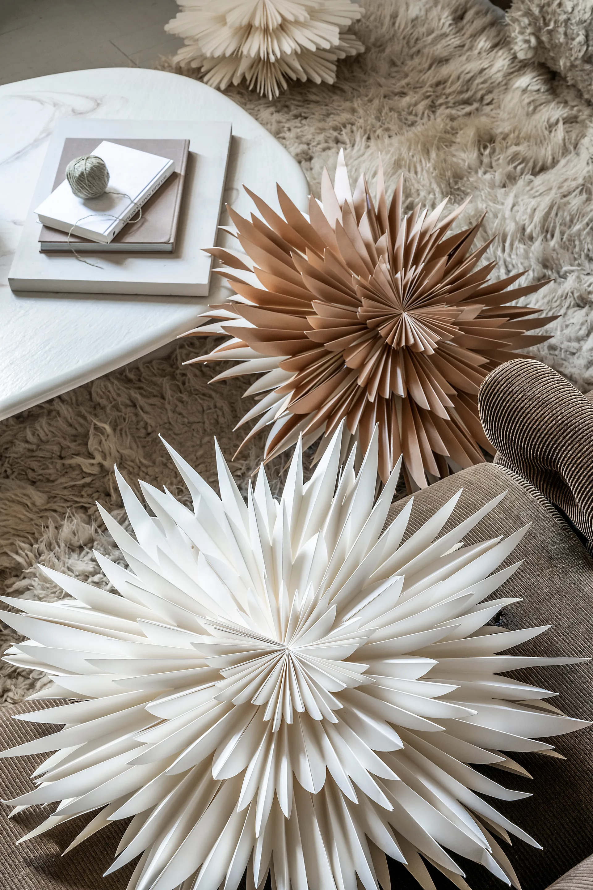 Maja adventsstjerne Ø60 cm, Guld Watt & Veke