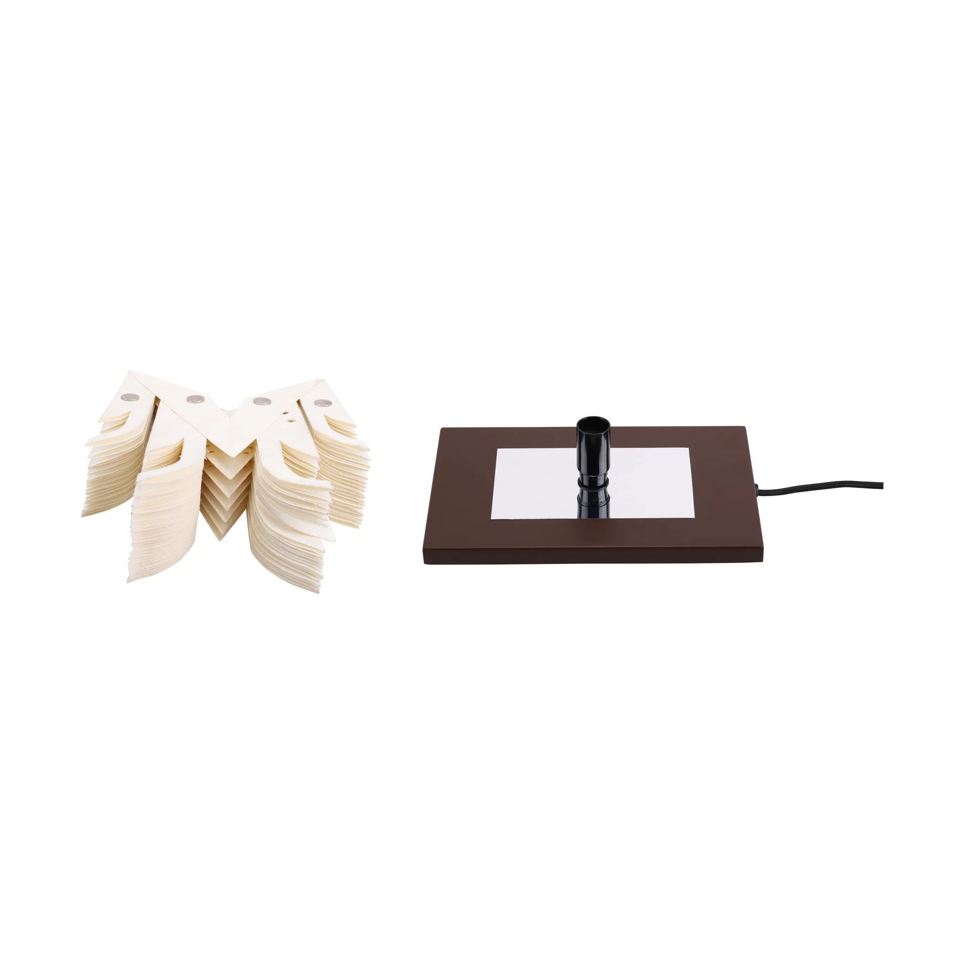 Mazza Clara bordstjerne, White-coffee Watt & Veke