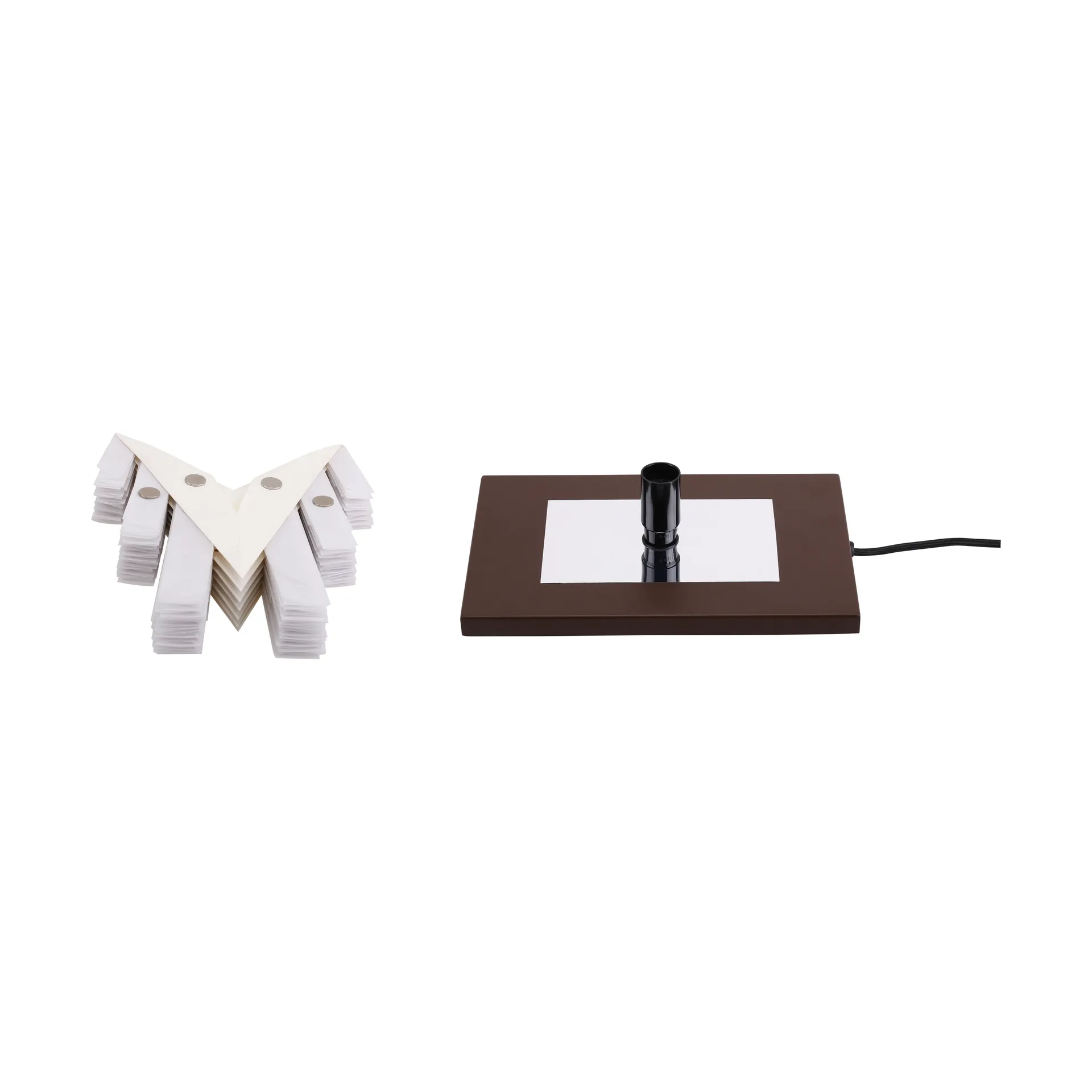 Mezza Snöblomma bordstjerne, White-coffee Watt & Veke