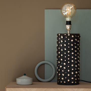 Peggy lampefod 28 cm - Sort/Sølv - Watt & Veke