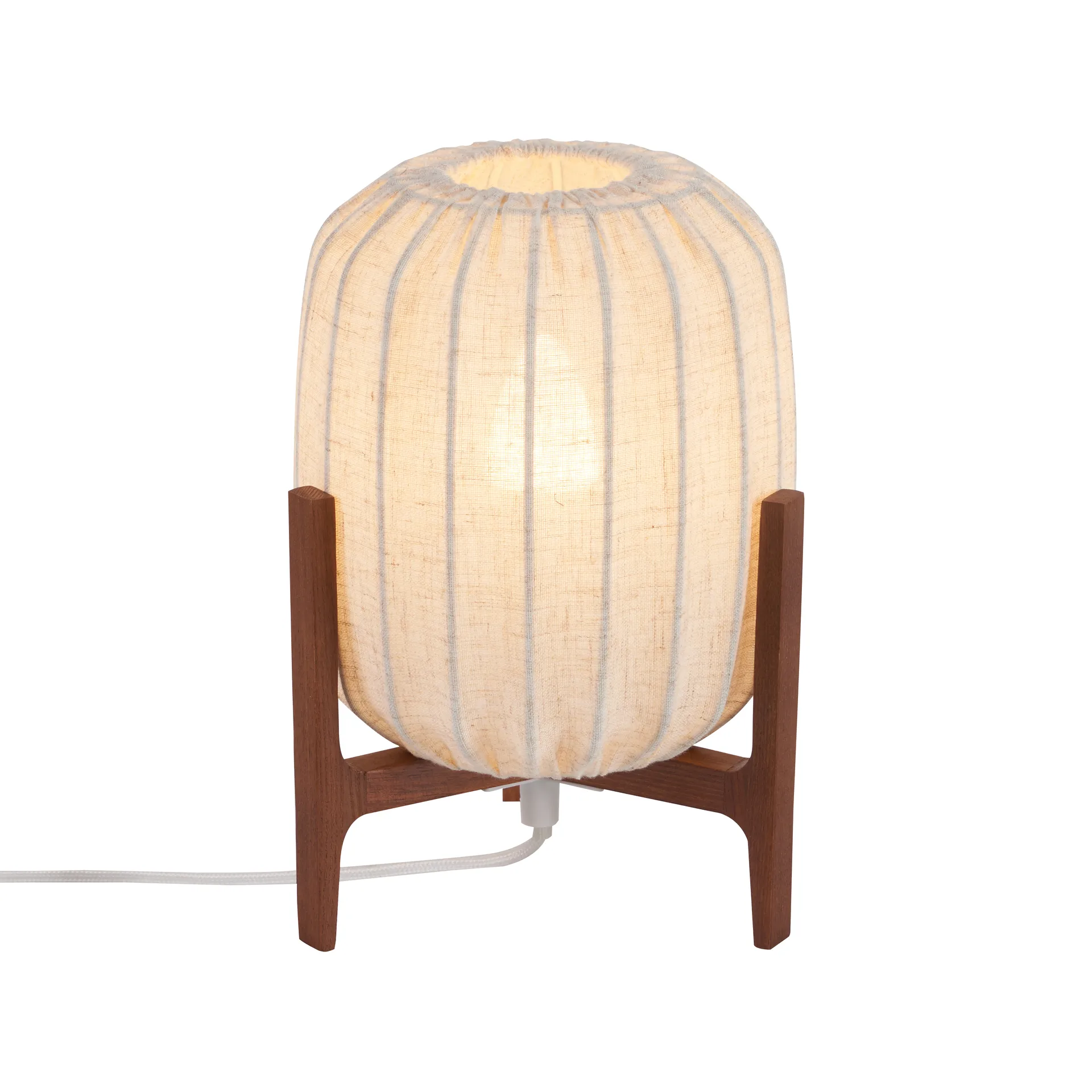 Prisma bordlampe, Dark ash-Natural, Mini Ø16×24,3 cm Watt & Veke