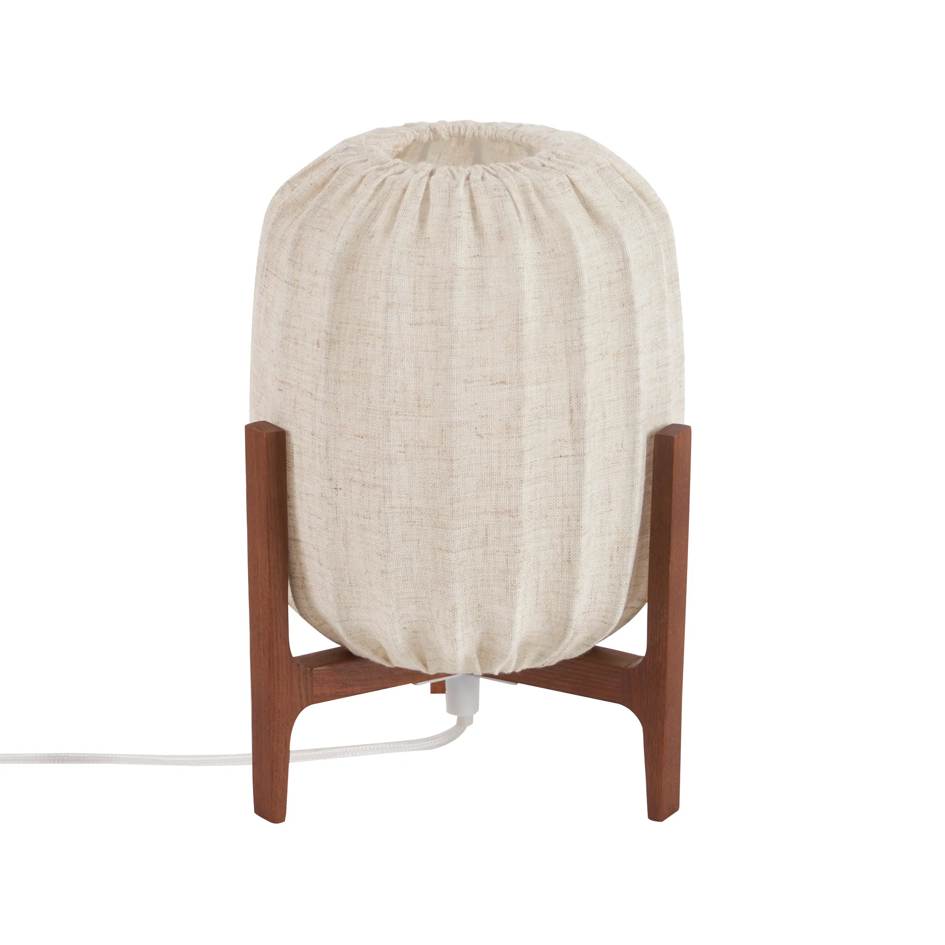 Watt & Veke Prisma bordlampe Dark ash-Natural, Mini Ø16x24,3 cm