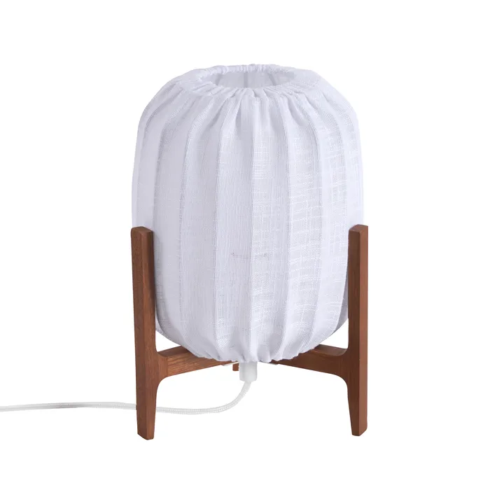 Prisma bordlampe - Dark ash-White, Mini Ø16x24,3 cm - Watt & Veke