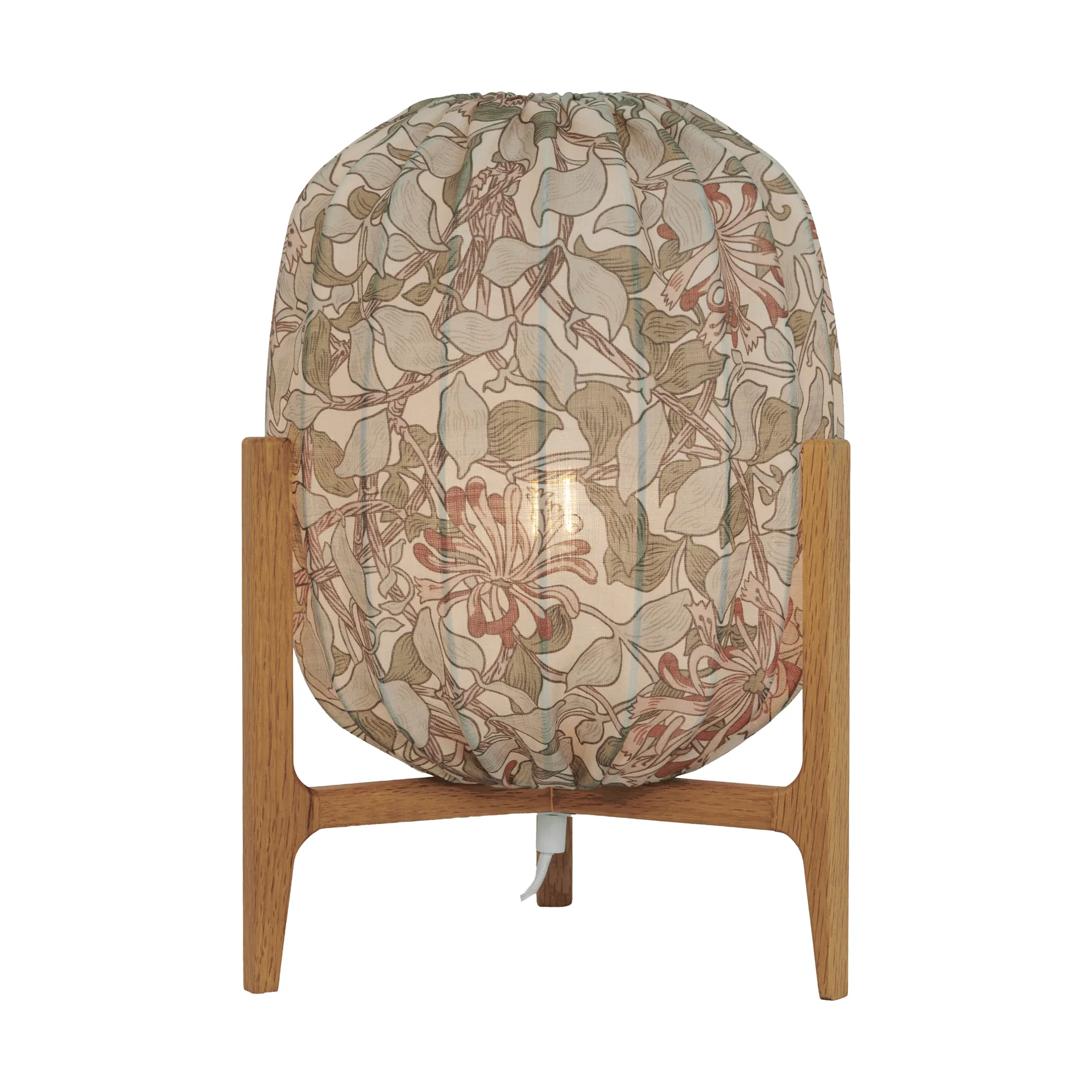 Prisma bordlampe, Oak-Honeysuckle beige, Ø27x42 cm Watt & Veke