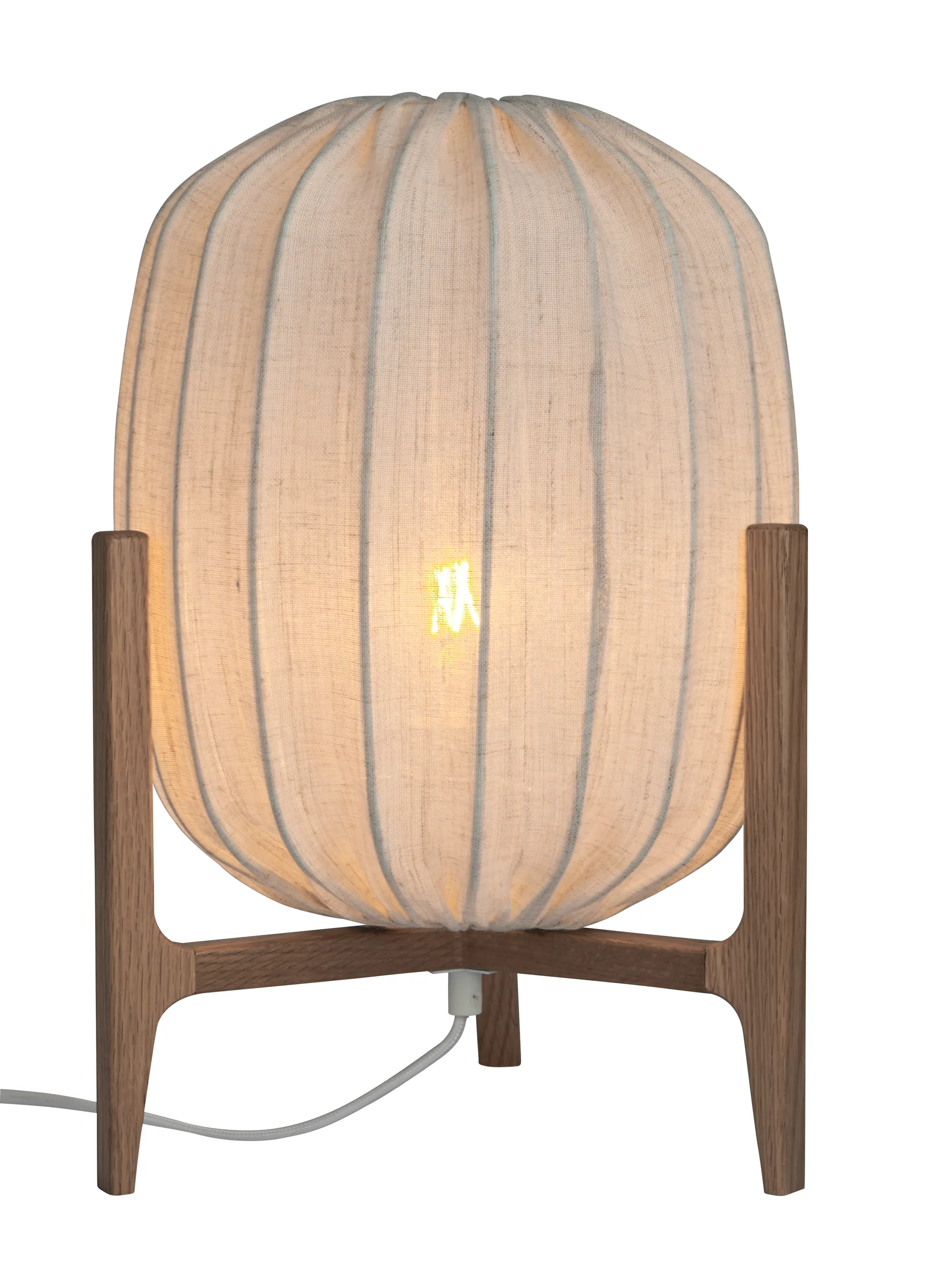 Prisma bordlampe, Oak-natural, Ø27x42 cm Watt & Veke