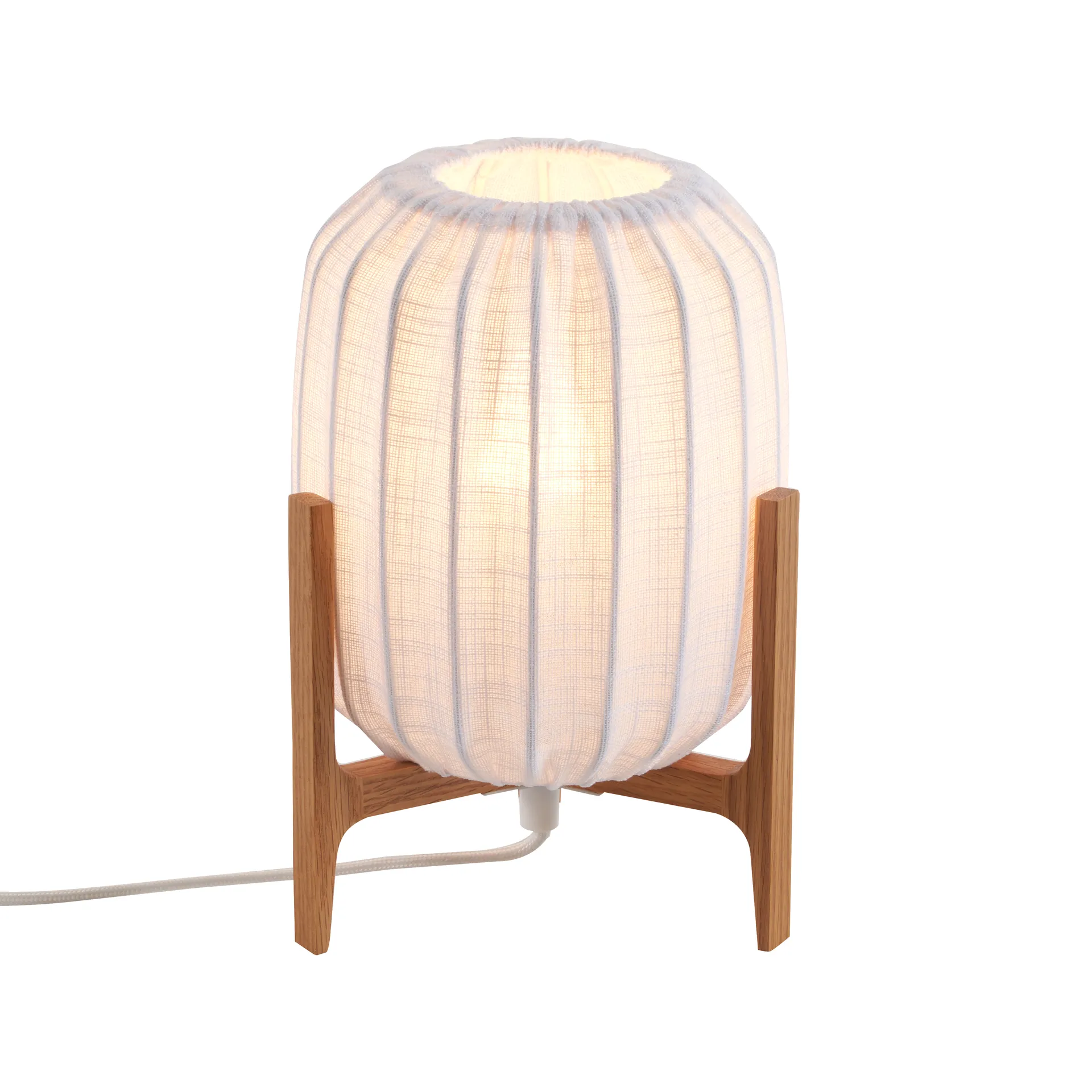 Prisma bordlampe, Oak-White, Mini Ø16x24,3 cm Watt & Veke