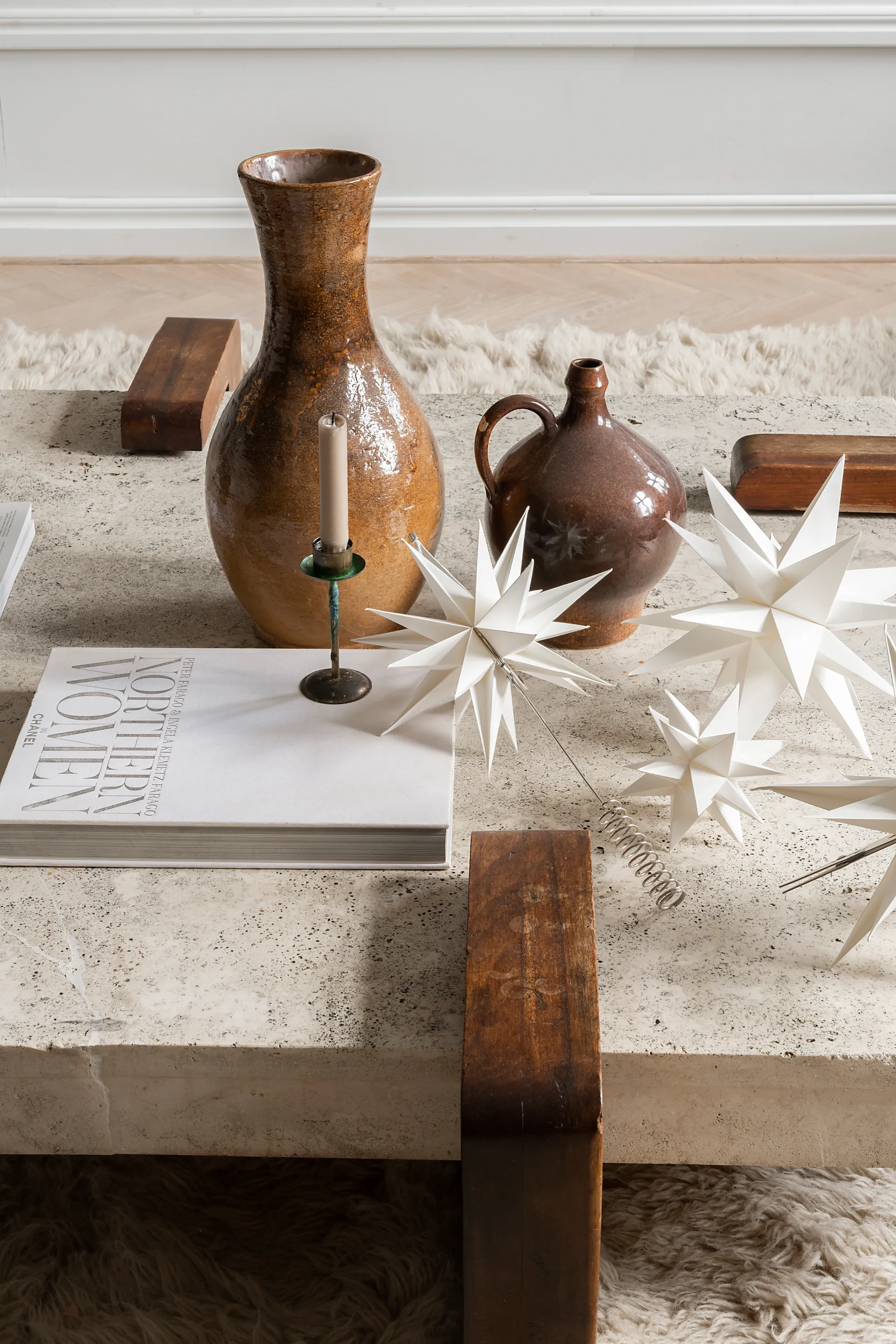 Sputnik adventsstjerne Ø15 cm, Hvid Watt & Veke